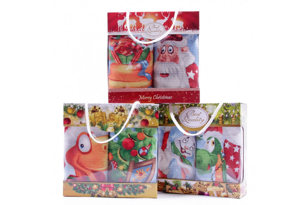 Набор вафельных полотенец Купон (2 шт. ) в сумочке ВК 766 тк (29296-1)