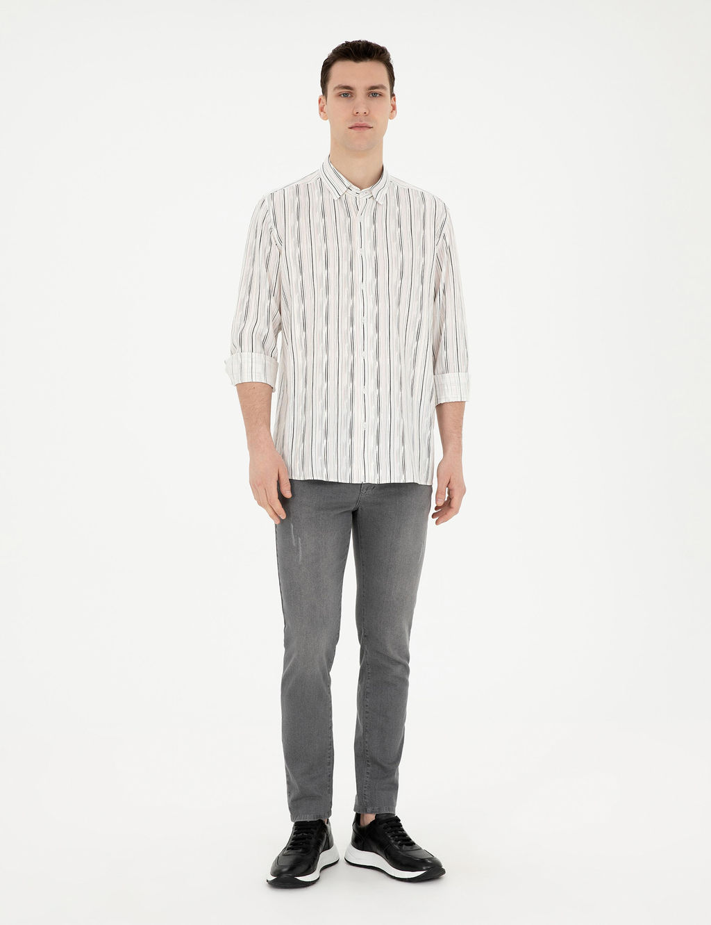 Рубашка Pierre Cardin Slim Fit черная