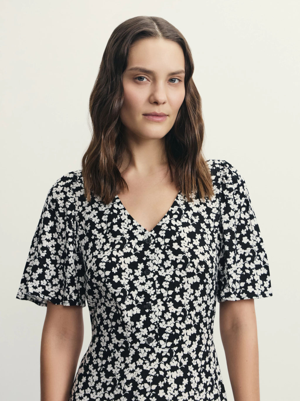 Платье миди с принтом из вискозы / Zarina  фото 6