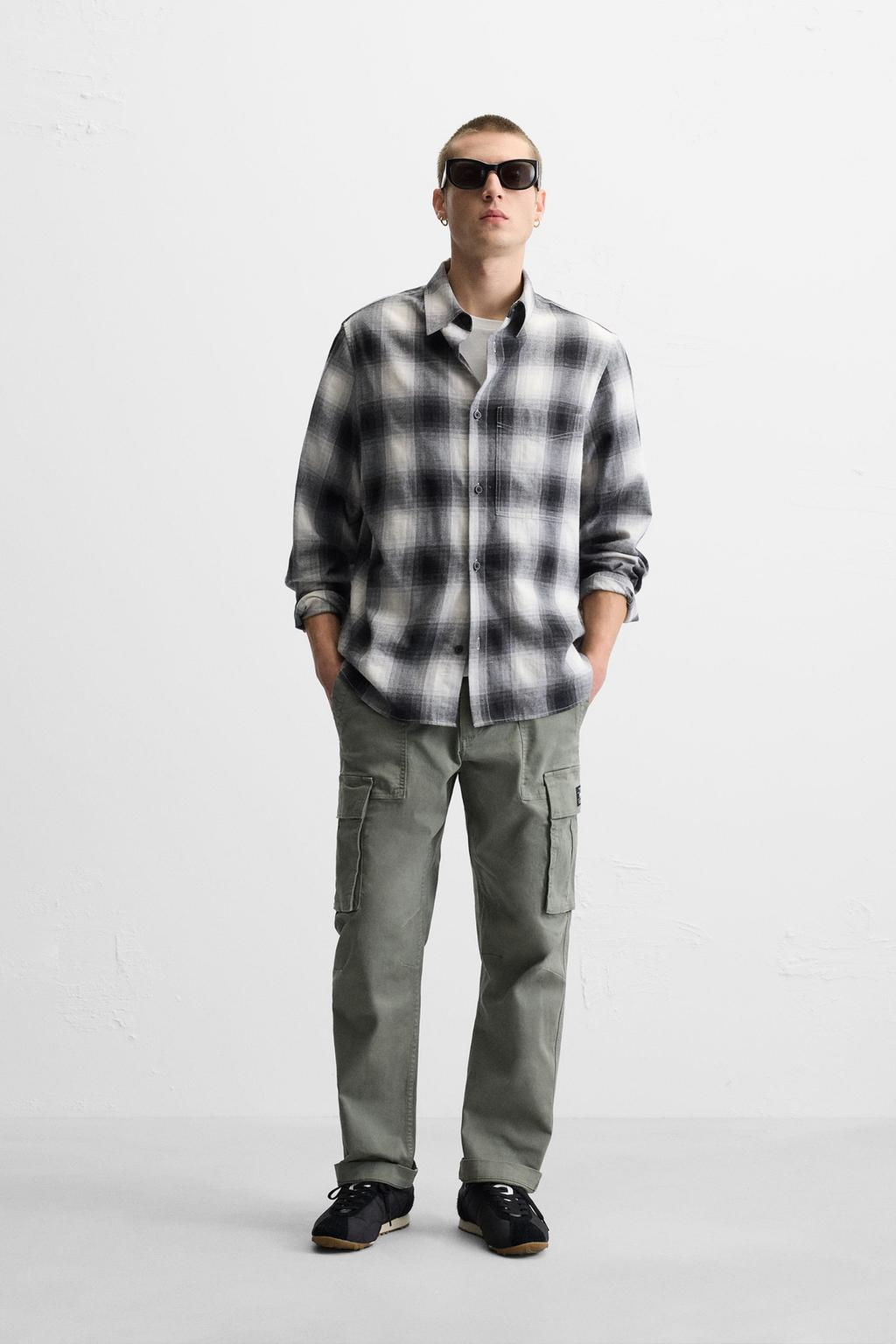 RELAXED FIT CARGO TROUSERS - Zara фото 26