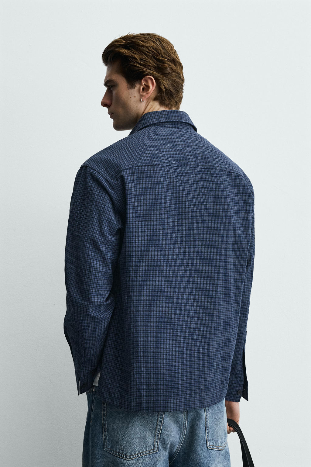 CAMISA POLO REGULAR FIT CUADROS / Azul - Zara фото 3