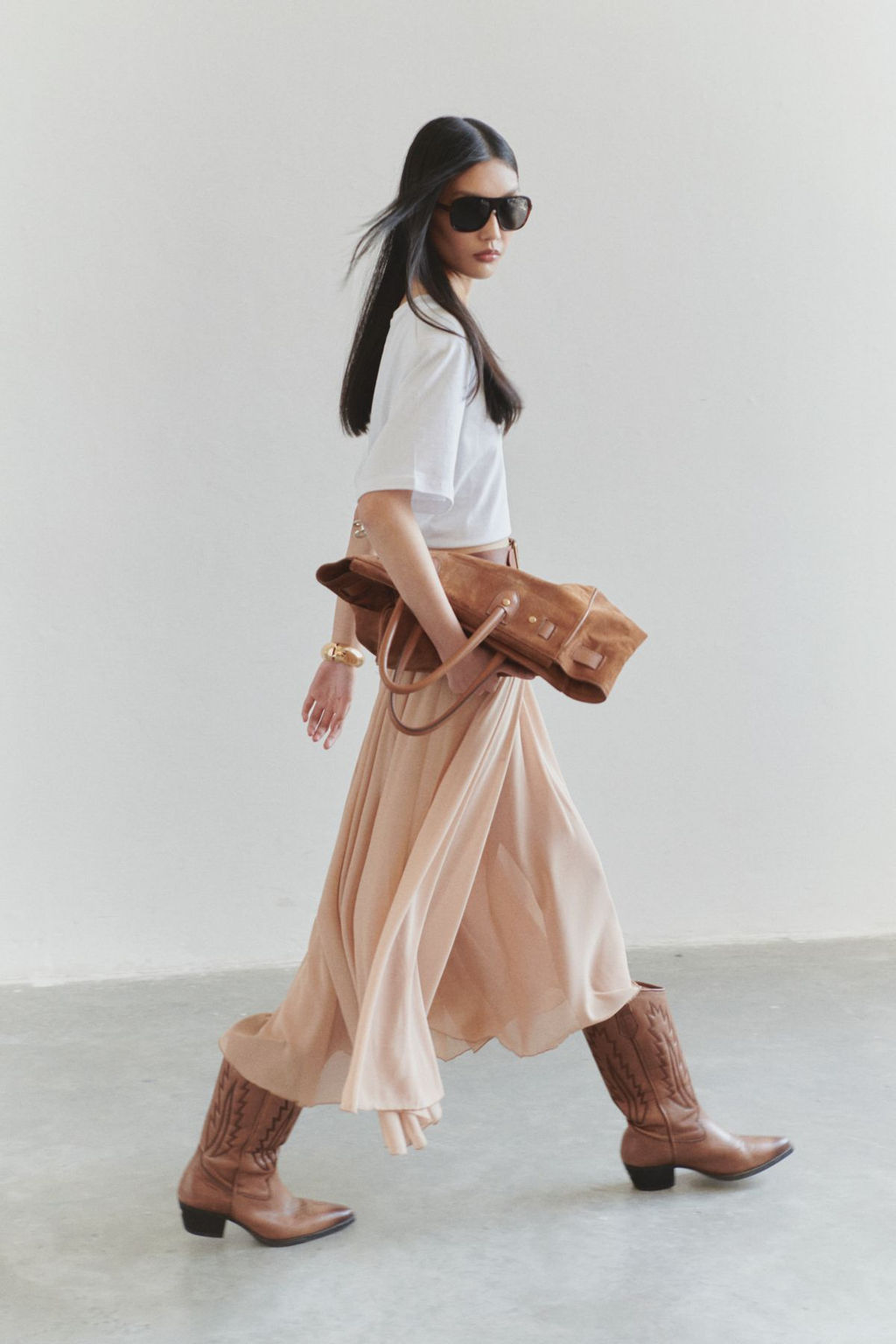 TRENDYOLMILLA Limited Edition Vizon Sifon Volanl? Dokuma Etek TWOSS25ET00106