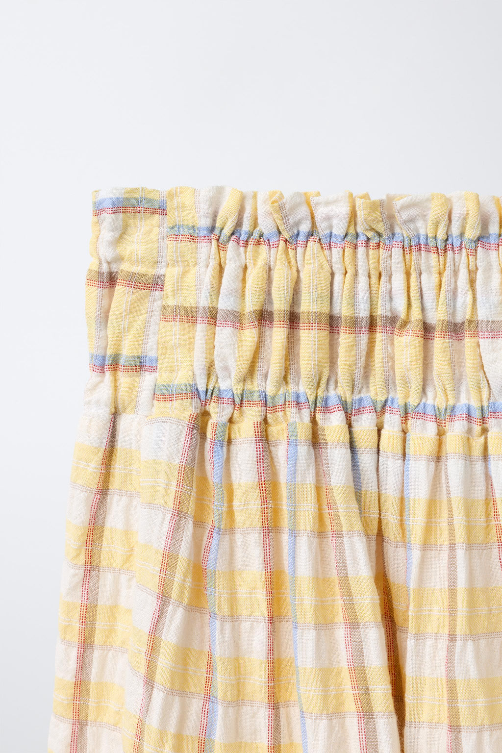 FALDA ESTAMPADO CUADROS / Amarillo - Zara фото 4