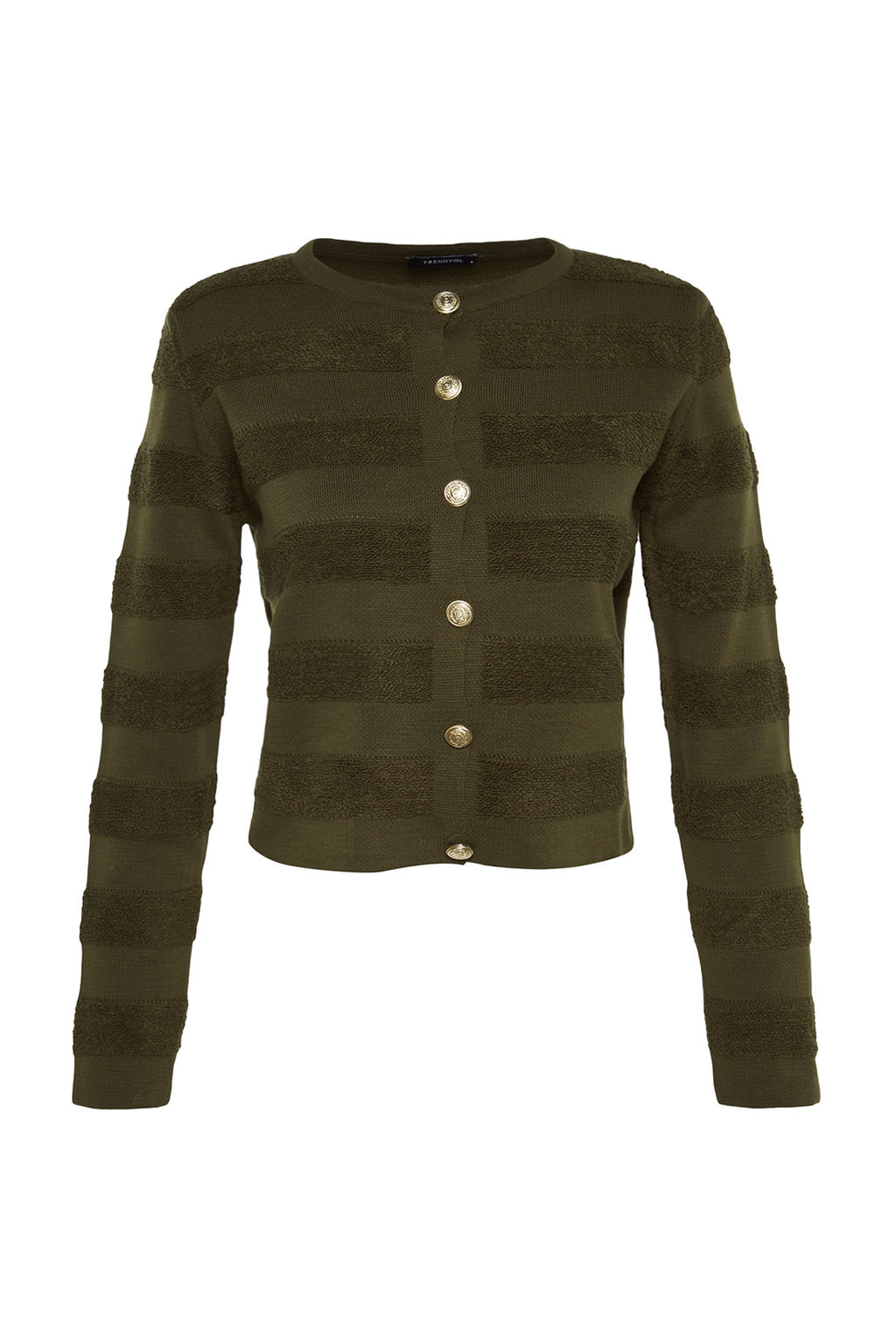 TRENDYOLMILLA Bordo Bisiklet Yaka Triko H?rka TWOAW24HI00337