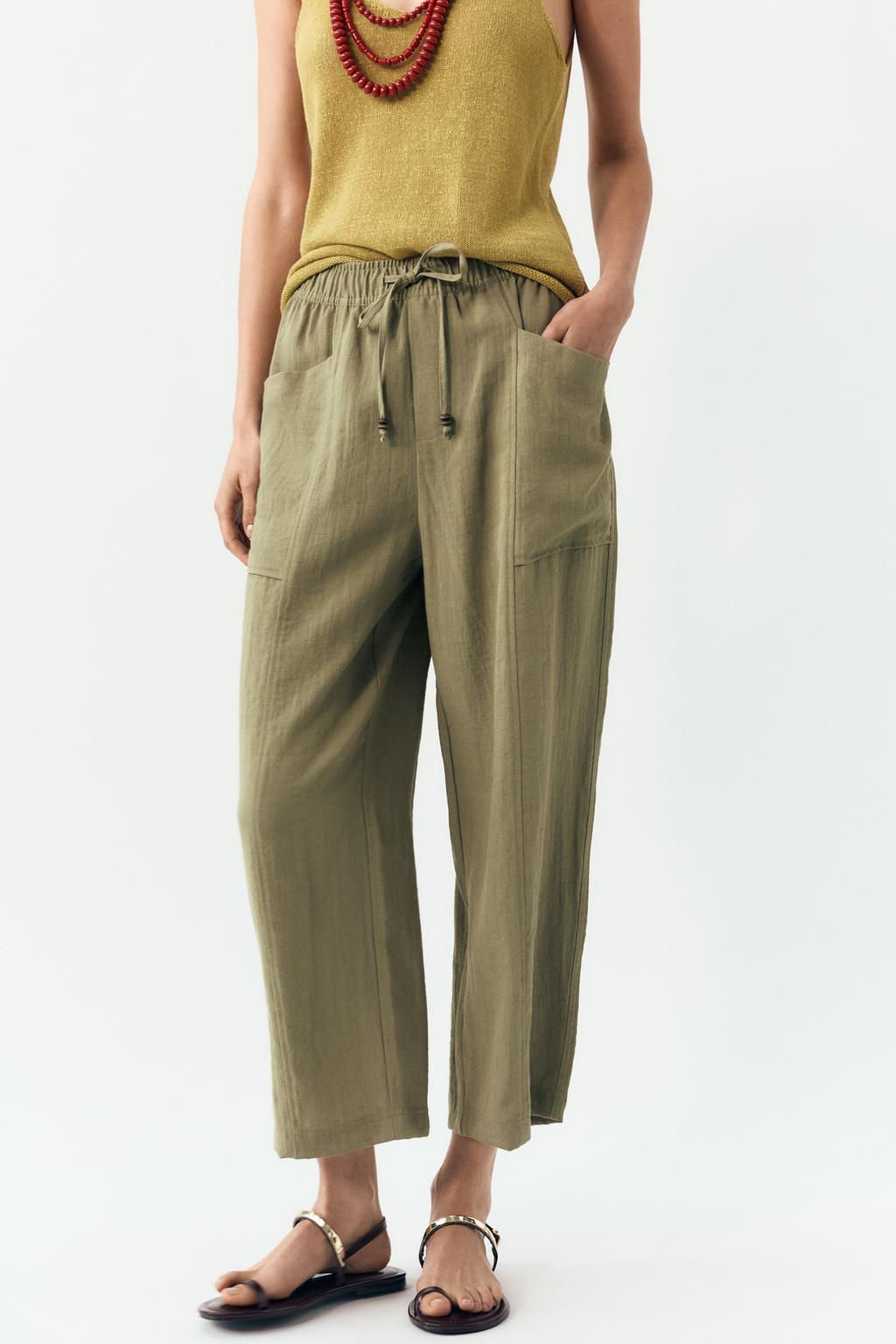 RUSTIC TROUSERS WITH ELASTIC WAIST - Zara фото 2