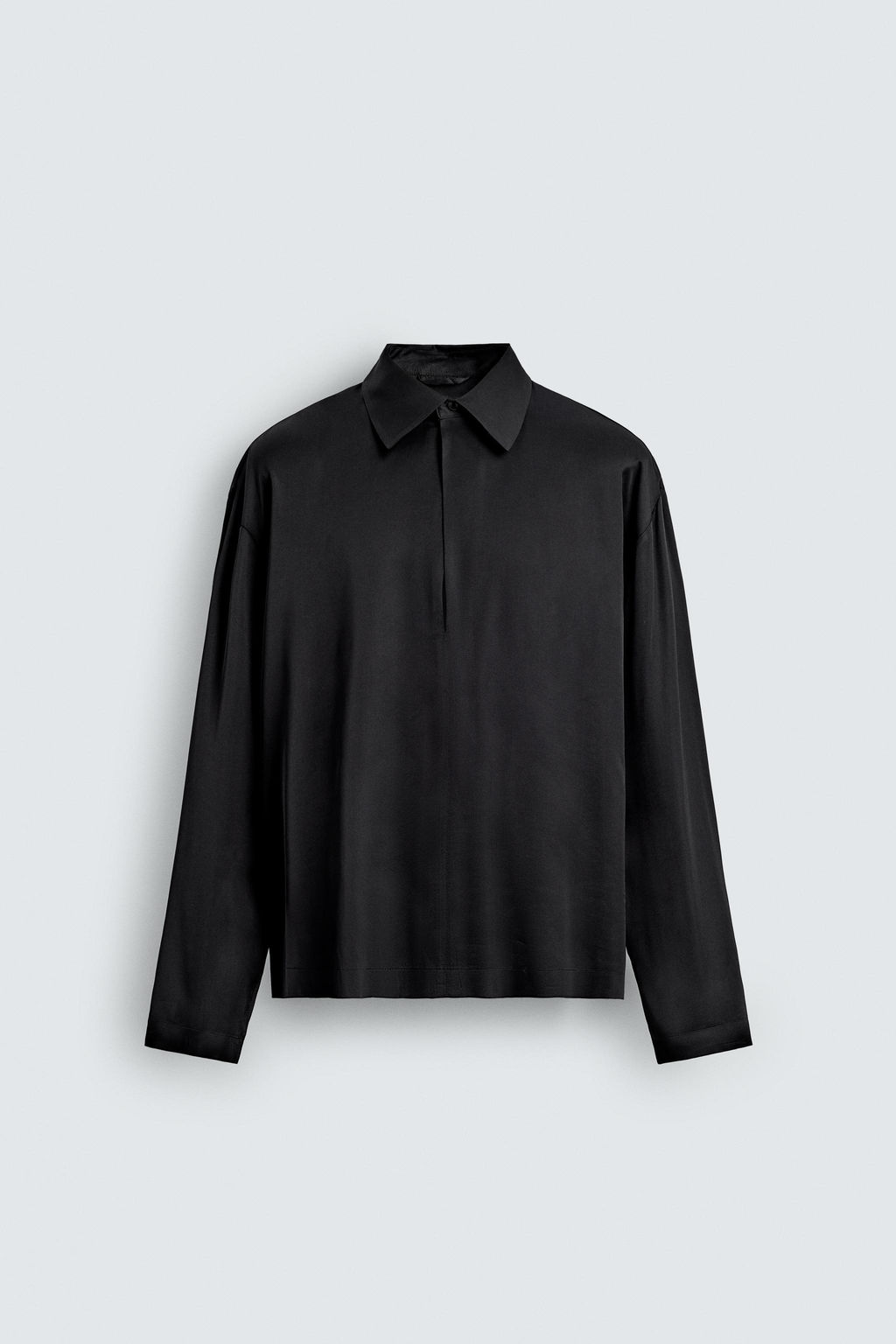SATIN POLO SHIRT - Zara фото 7