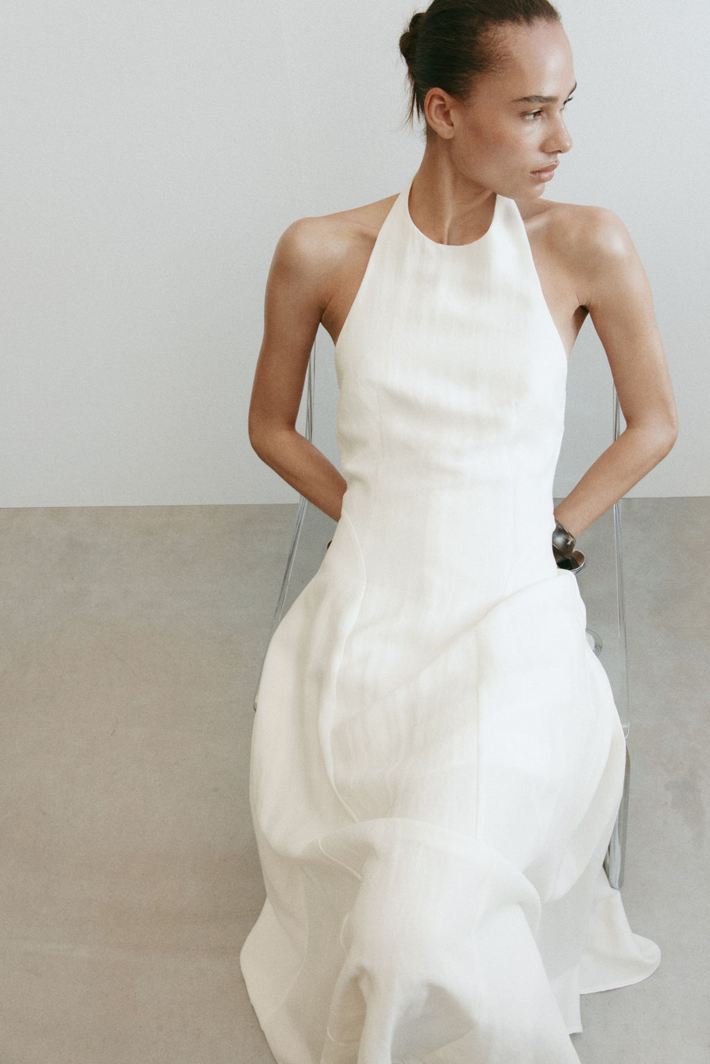 Vestido halter con vuelo - H&m фото 3
