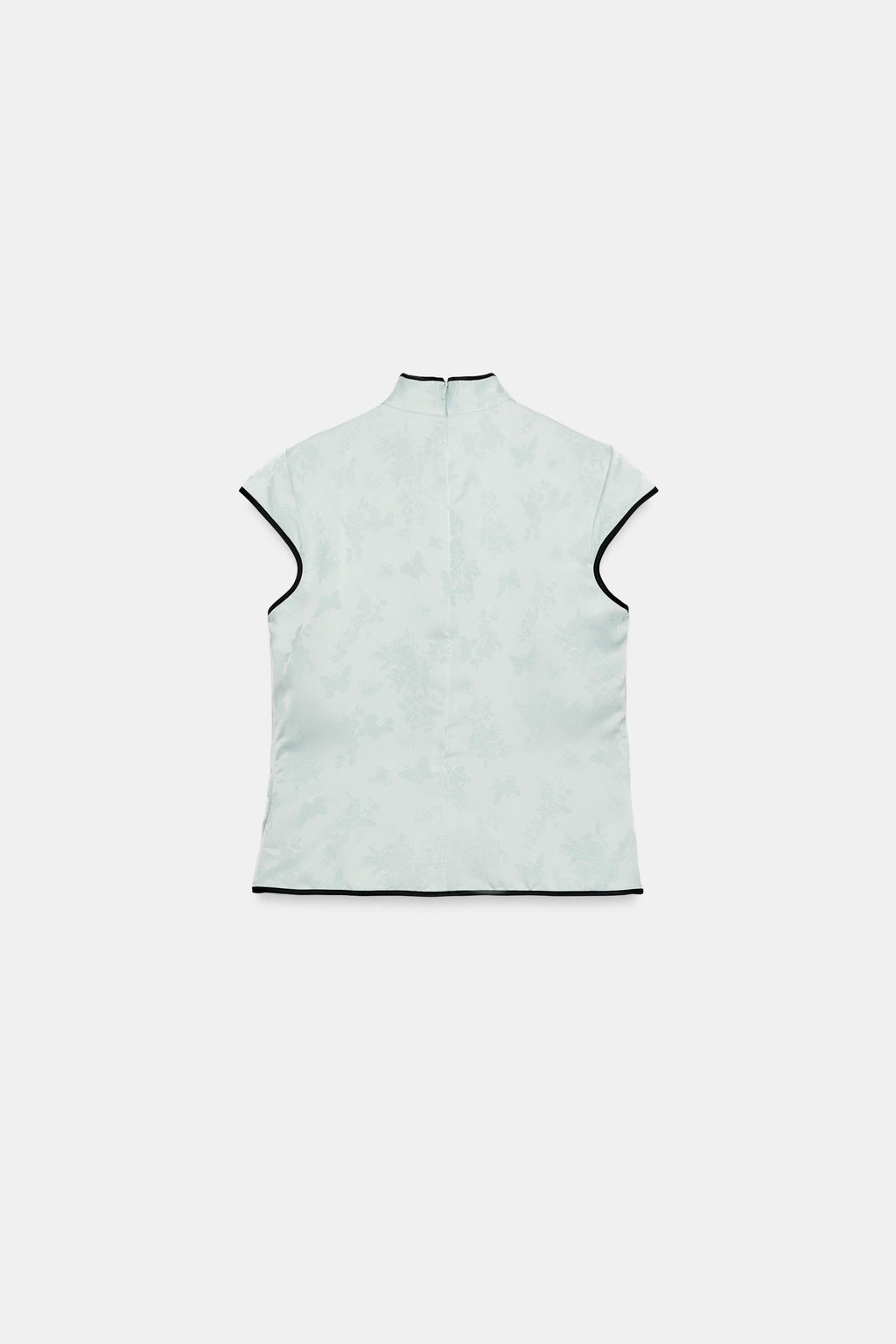 TOP SATINADO VIVOS ALAMAR / Verde agua - Zara фото 6