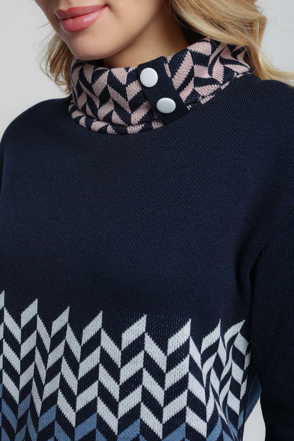 Джемпер Д 2992/синий (1425) - Текстильная мануфактура фото 3