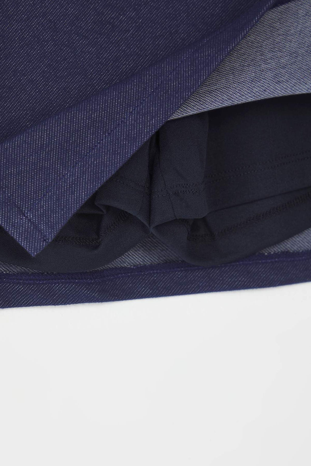 Trendyolmilla Lacivert K?sa/Mini Y?rtmacl? Esnek Orme Sort Etek TWOSS25ET00202 фото 6