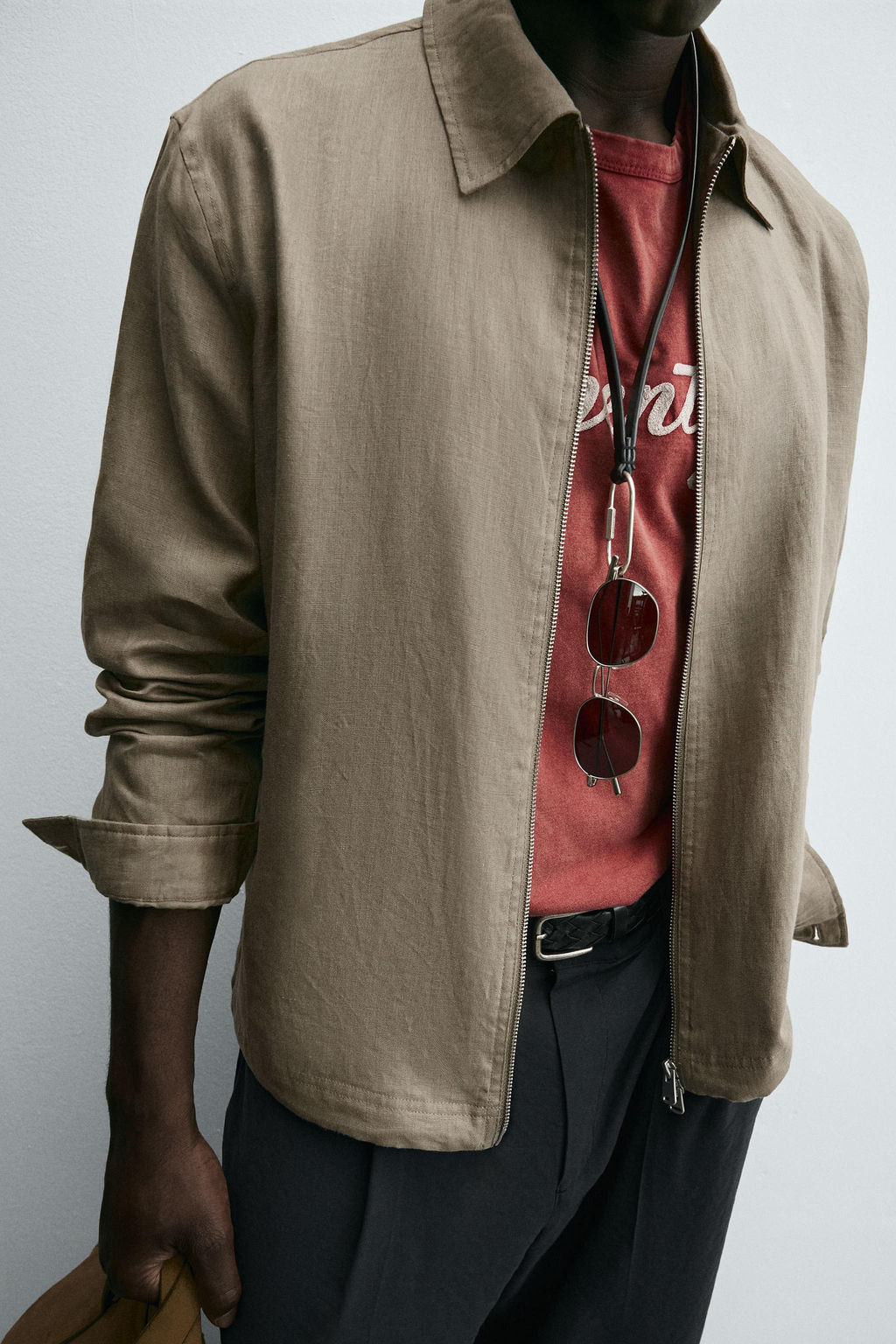 100% LINEN OVERSHIRT - Zara фото 5
