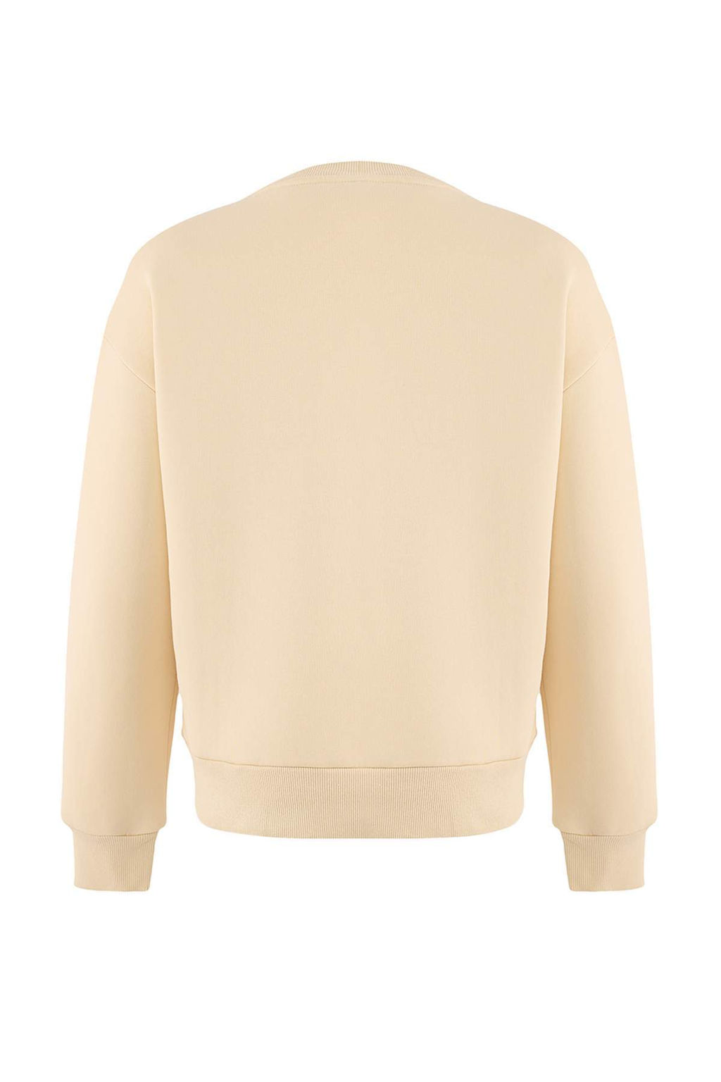 Tas Kal?n Ici Polarl? Regular/Normal Kal?p Bisiklet Yaka Basic Orme Sweatshirt TWOAW24SW00101