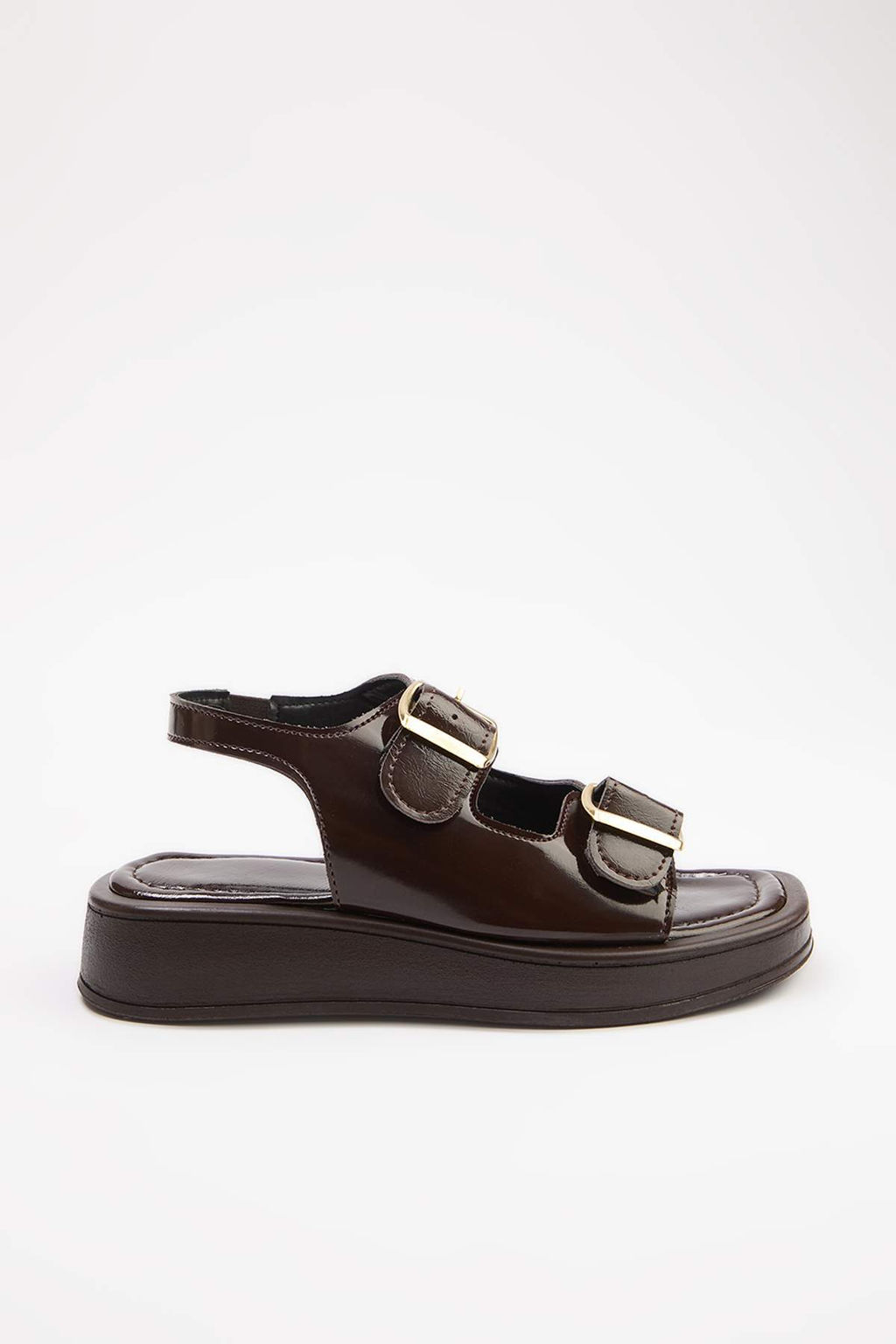 Trendyol Shoes Siyah Cift Tokal? Kad?n Kal?n Taban Sandalet 
TAKAW25SD00000 - Trendyolmilla фото 28