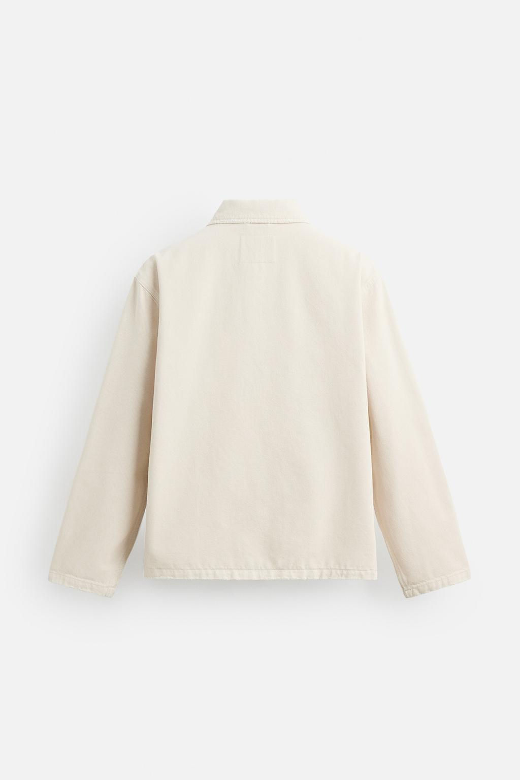 WASHED DENIM OVERSHIRT - Zara фото 8