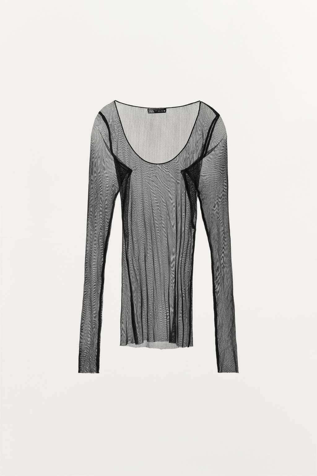 100% SILK T-SHIRT - Zara фото 5