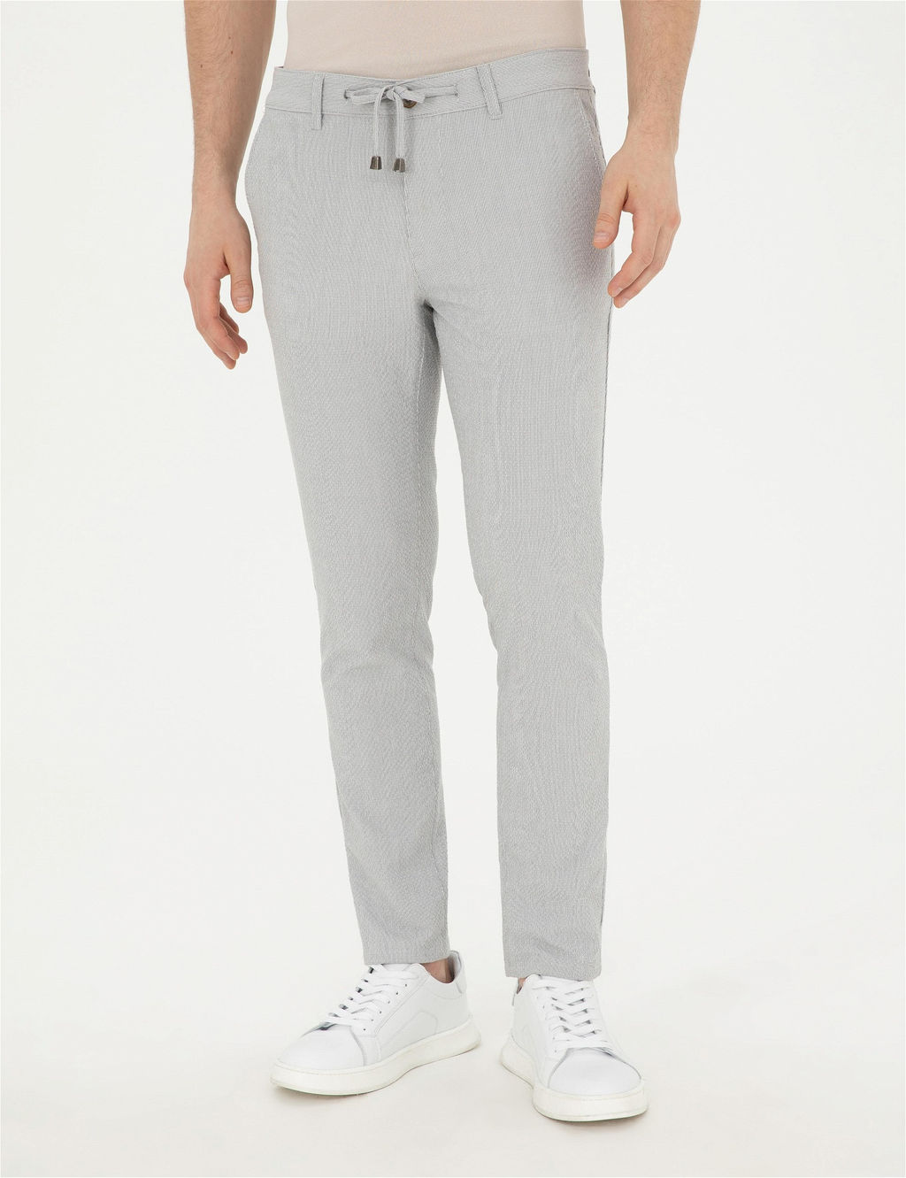 Gri Slim Fit Kanvas Pantolon - Pierre cardin фото 2