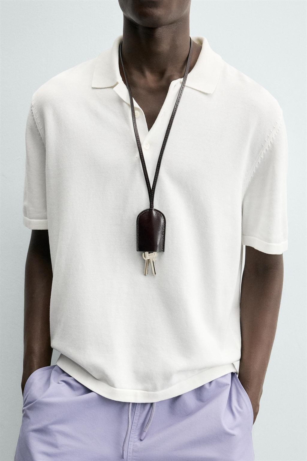 POLO PUNTO REGULAR FIT / Blanco