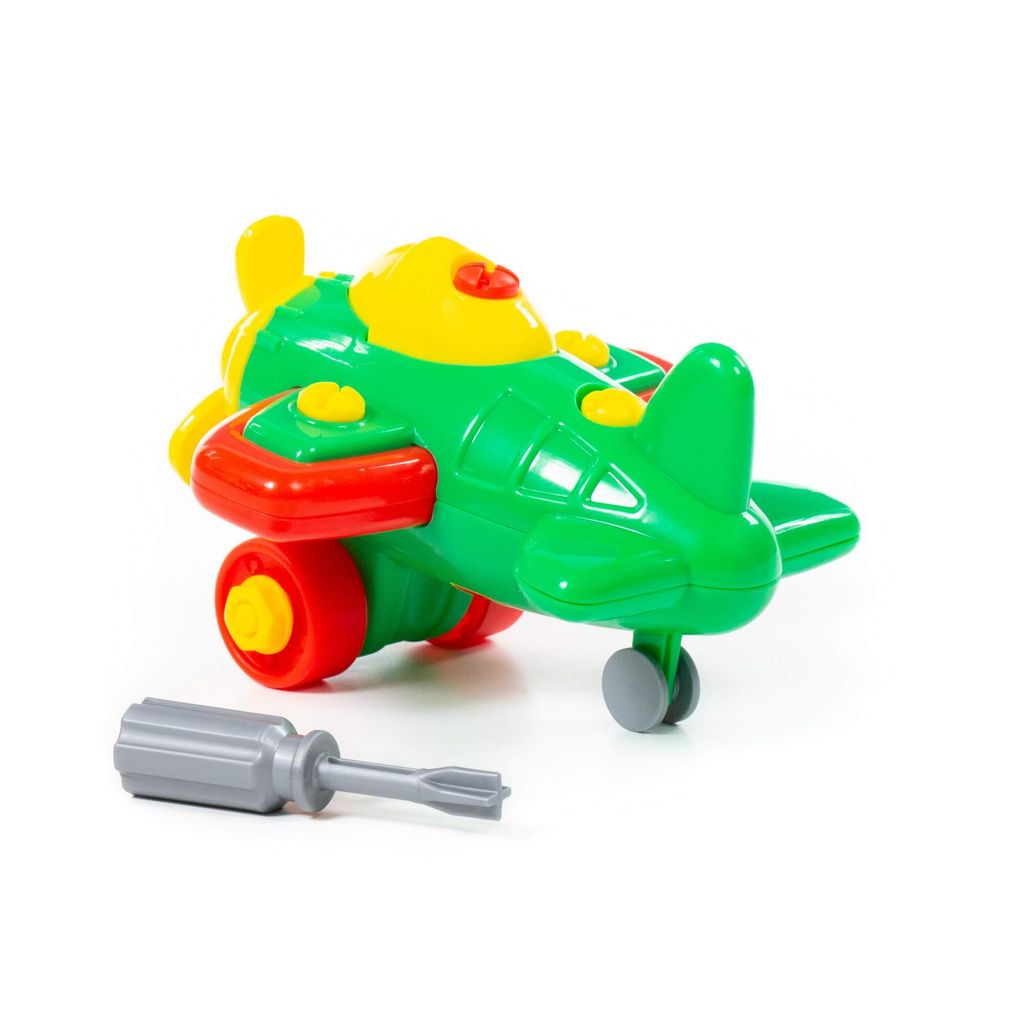 Конструктор-транспорт Самолёт (19 элементов) (в пакете) - Полесье фото 7