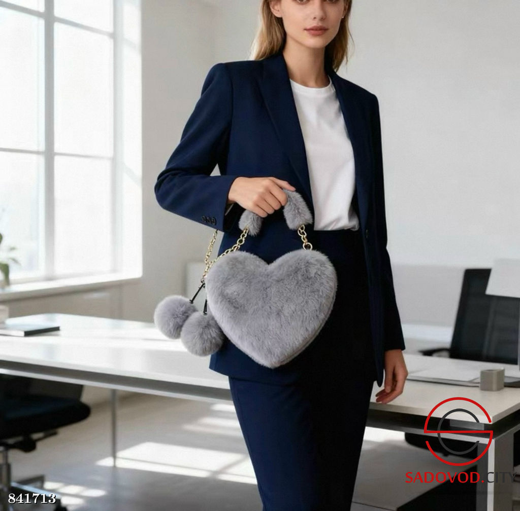 Сумка женская плюшевая