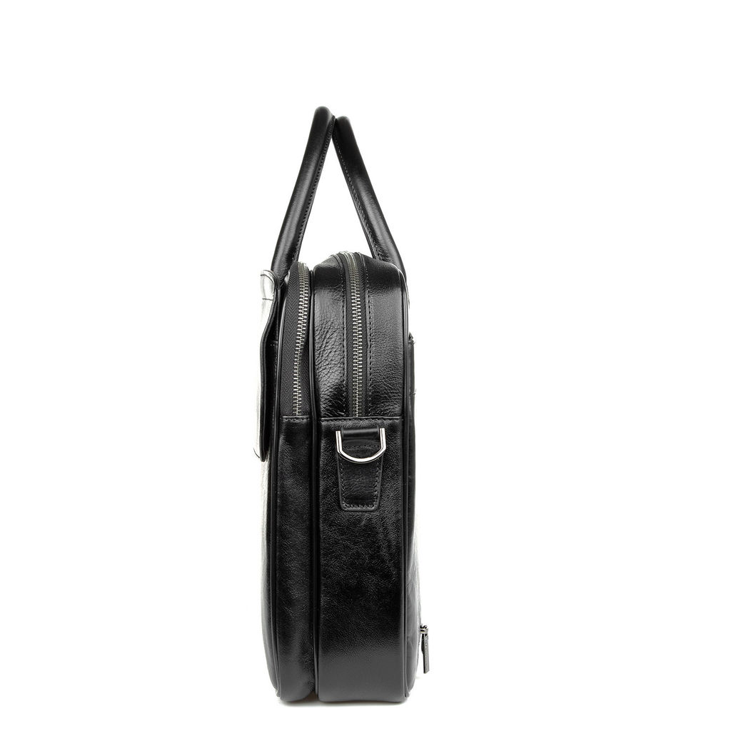 9501-1 black, Мужская кожаная сумка "тоут", Barcelo Biagi