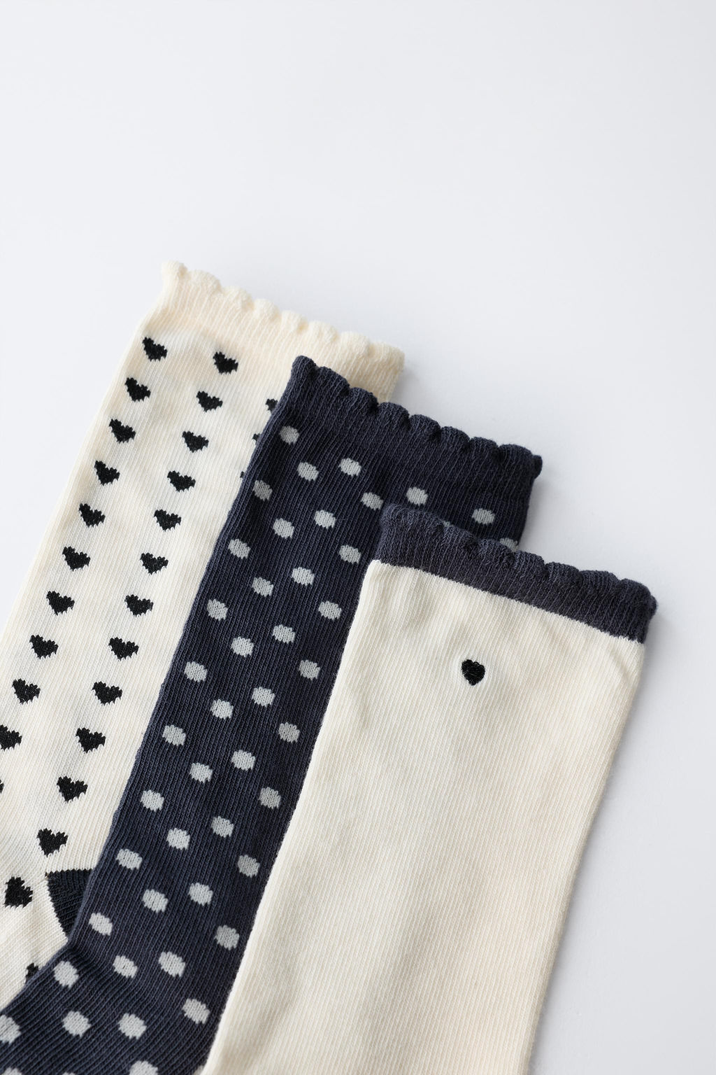3-PACK OF HEART AND POLKA DOT SOCKS - Zara фото 3