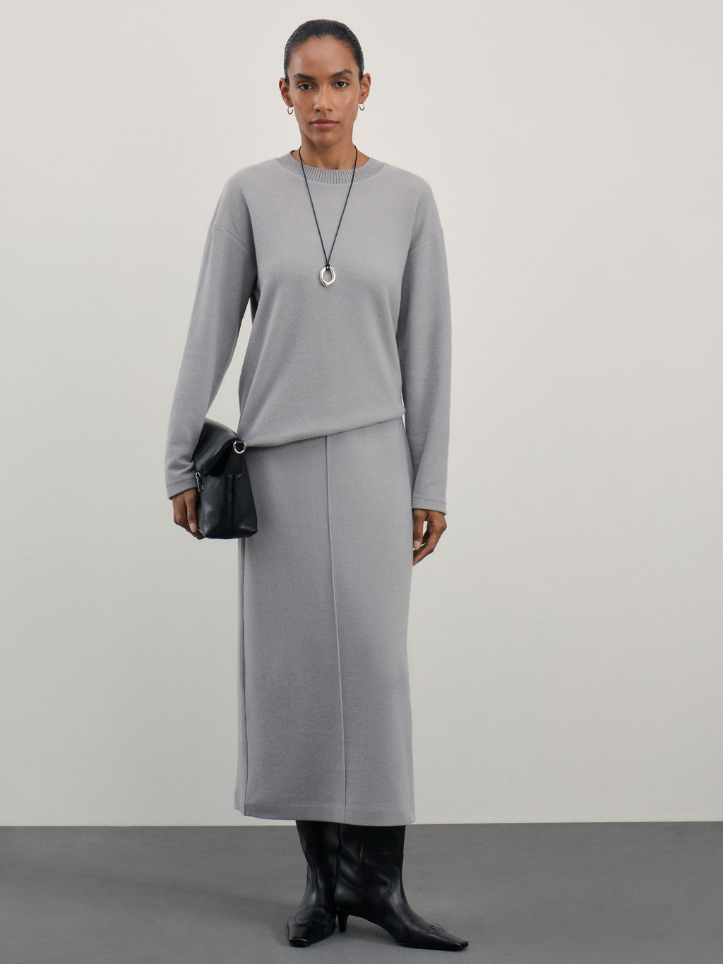 Джемпер из эластичного хлопка / Zarina  фото 2