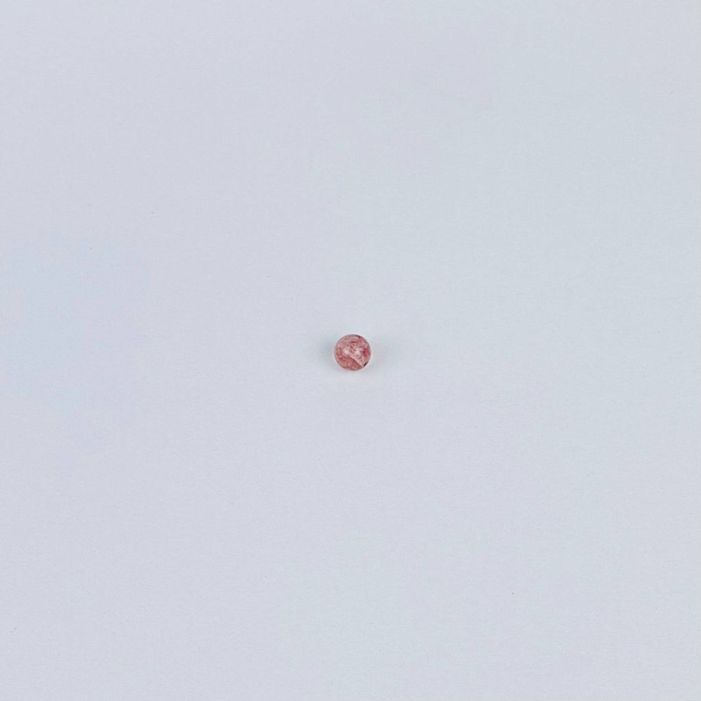 Бусины для украшений из Клубничного кварца (10 шт)