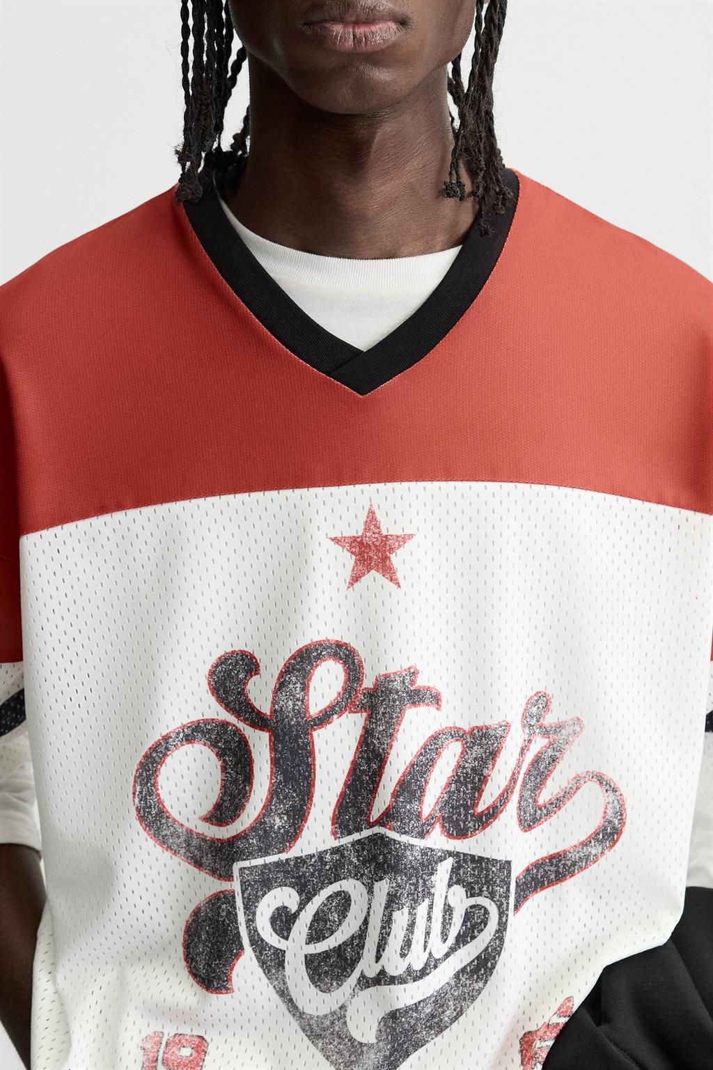 RETRO AMERICAN FOOTBALL T-SHIRT - Zara фото 6