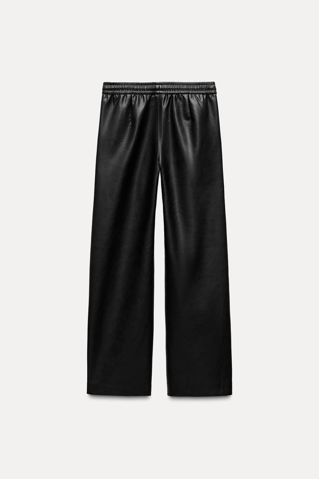 FAUX LEATHER TROUSERS - Zara фото 6