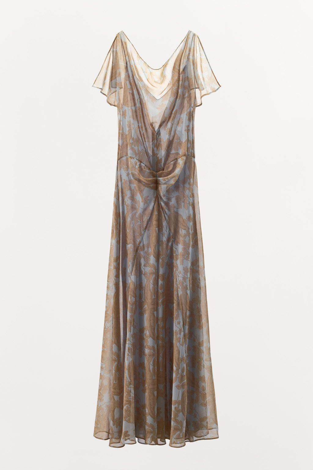 GATHERED FLORAL PRINT DRESS - Zara фото 4