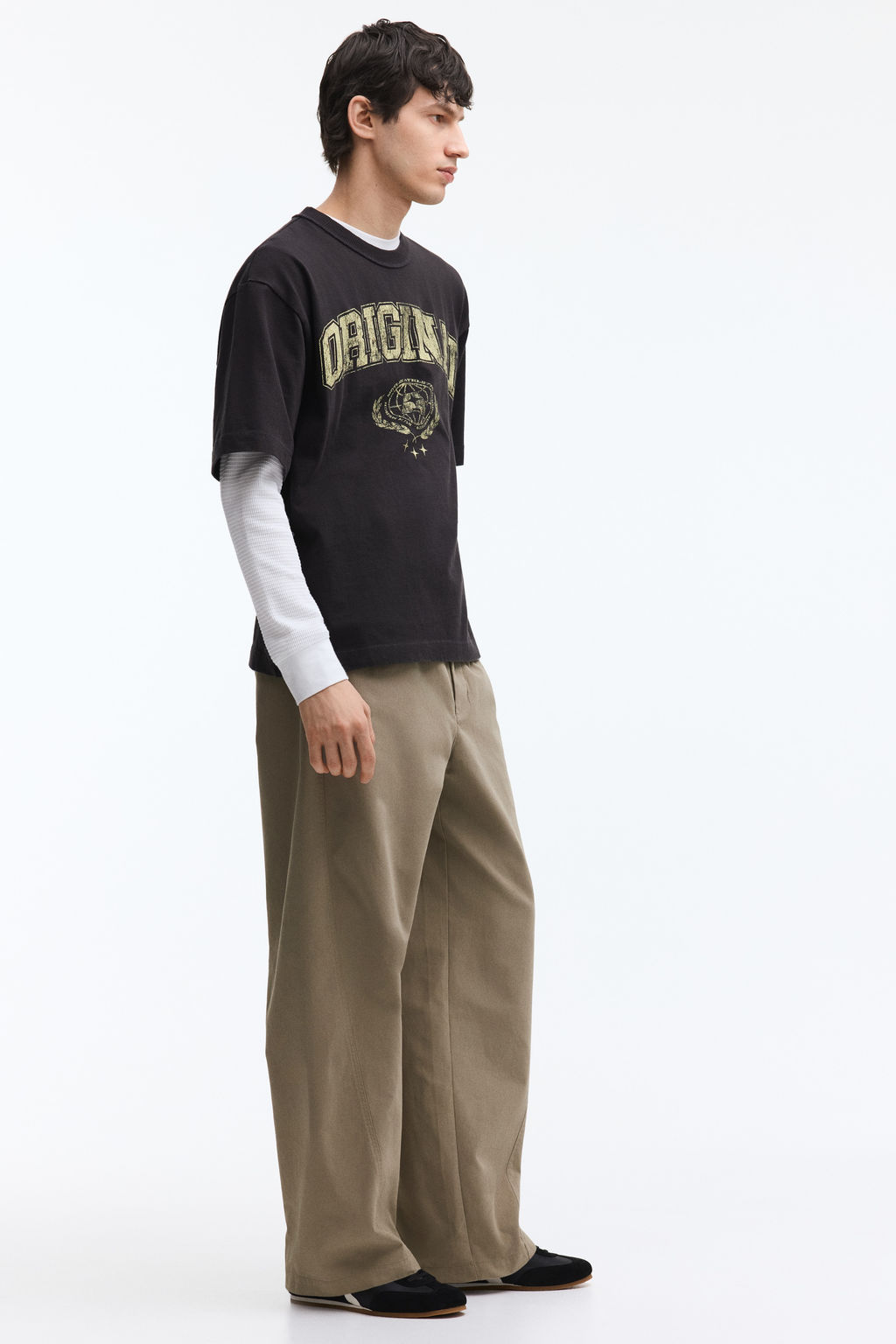 Pantal?n con costuras giradas Relaxed Fit - H&m фото 7