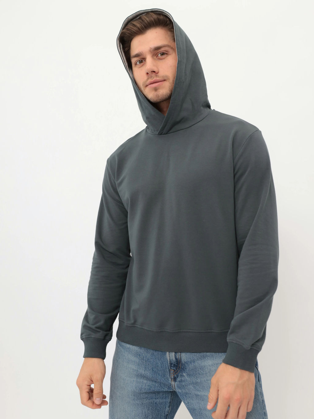 Худи мужское GREG G172-OZ02-2020 (т.изумруд)