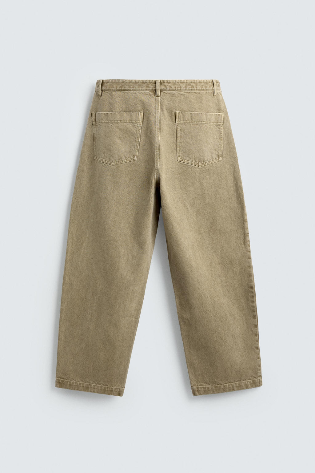 PANTAL?N STRAIGHT FIT LAVADO / Beige - Zara фото 8