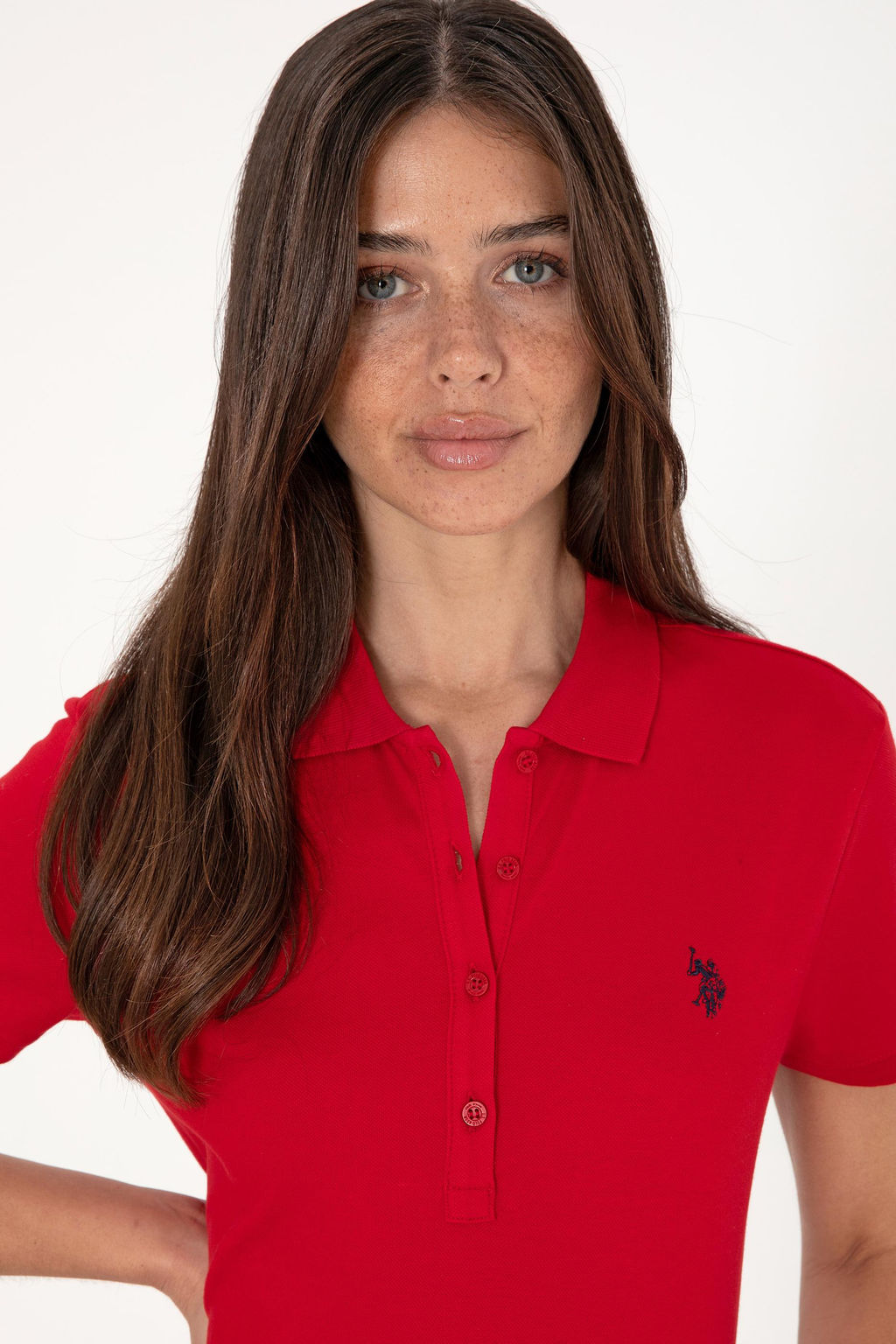 Kad_n K_rm_z_ Basic Polo Yaka Ti__rt Sepette S_rpriz _ndirim - U.s. polo assn фото 2