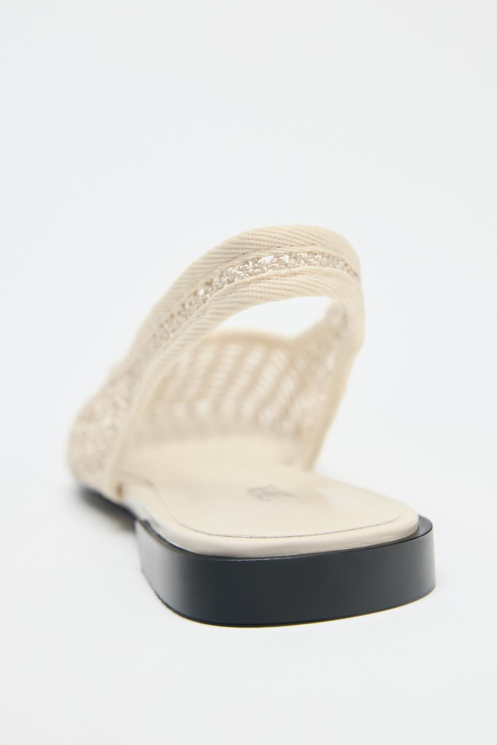 MESH SLINGBACK BALLERINAS - Zara фото 5