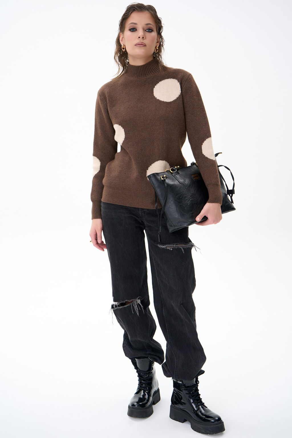 Свитер Зои (шоколадный) - Эльза фото 6