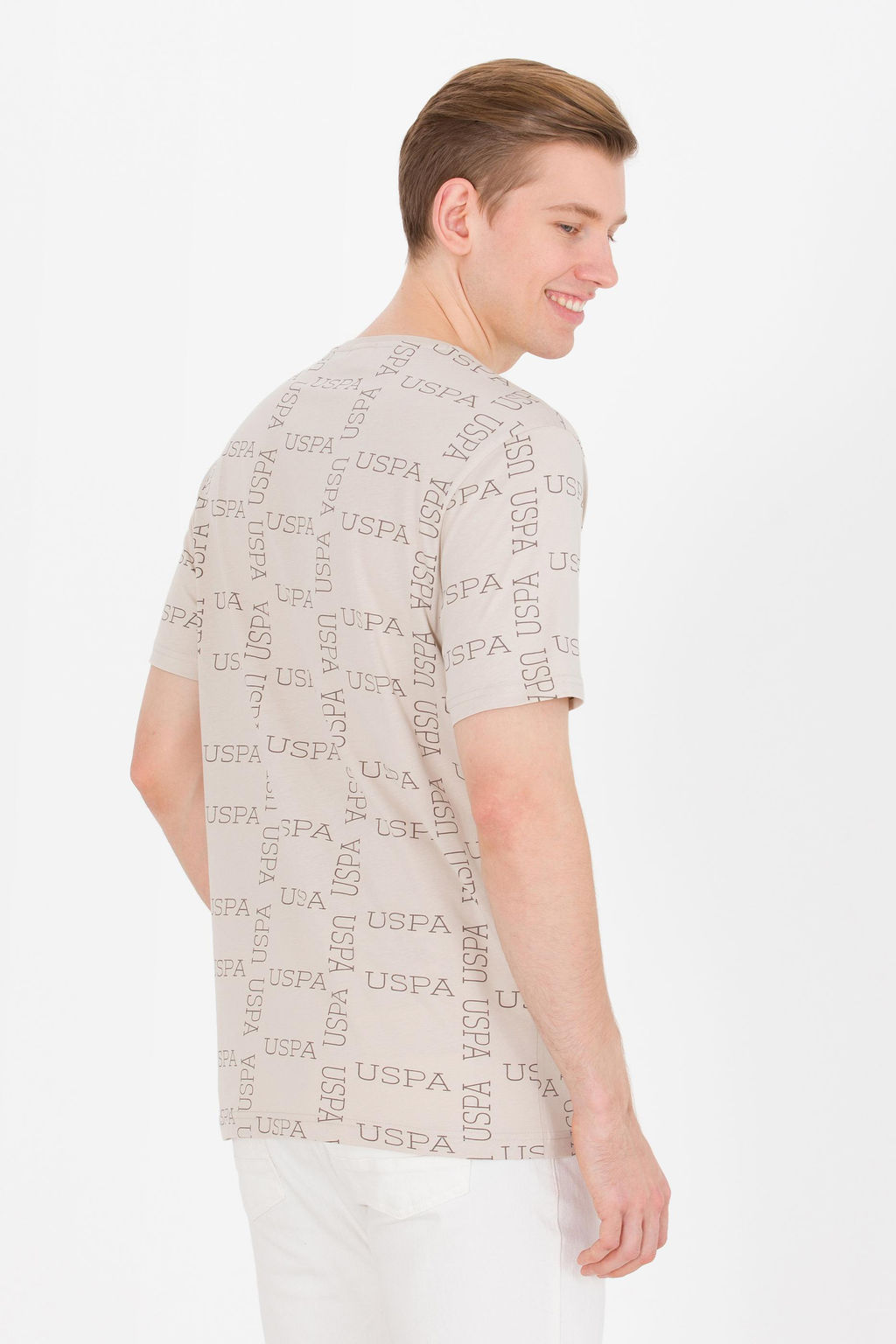 U. S. Polo Assn Мужская футболка с круглым вырезом Stone - U.s. polo assn фото 5