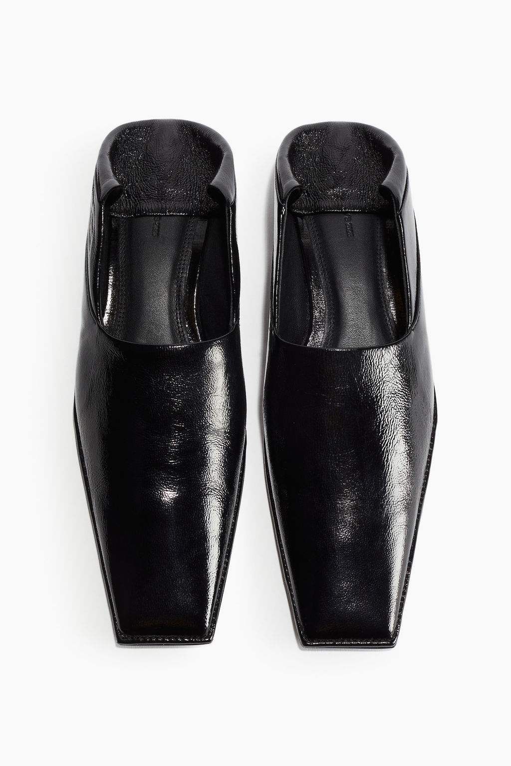 Mocasines de piel con puntera cuadrada - H&m фото 5