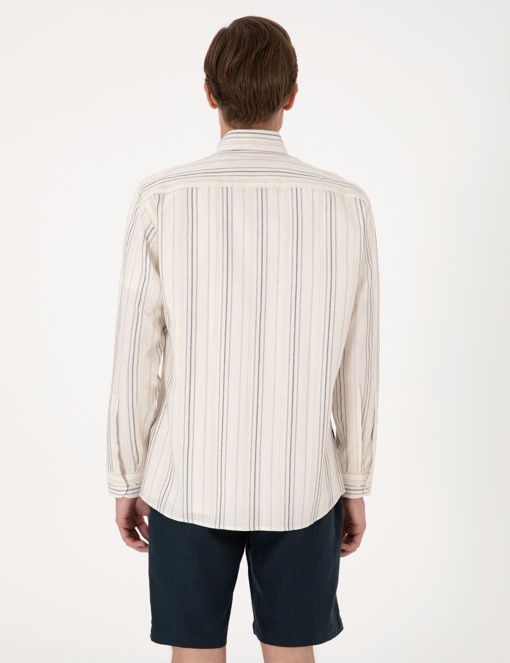 Lacivert Regular Fit Uzun Kollu G_mlek - Pierre cardin фото 6