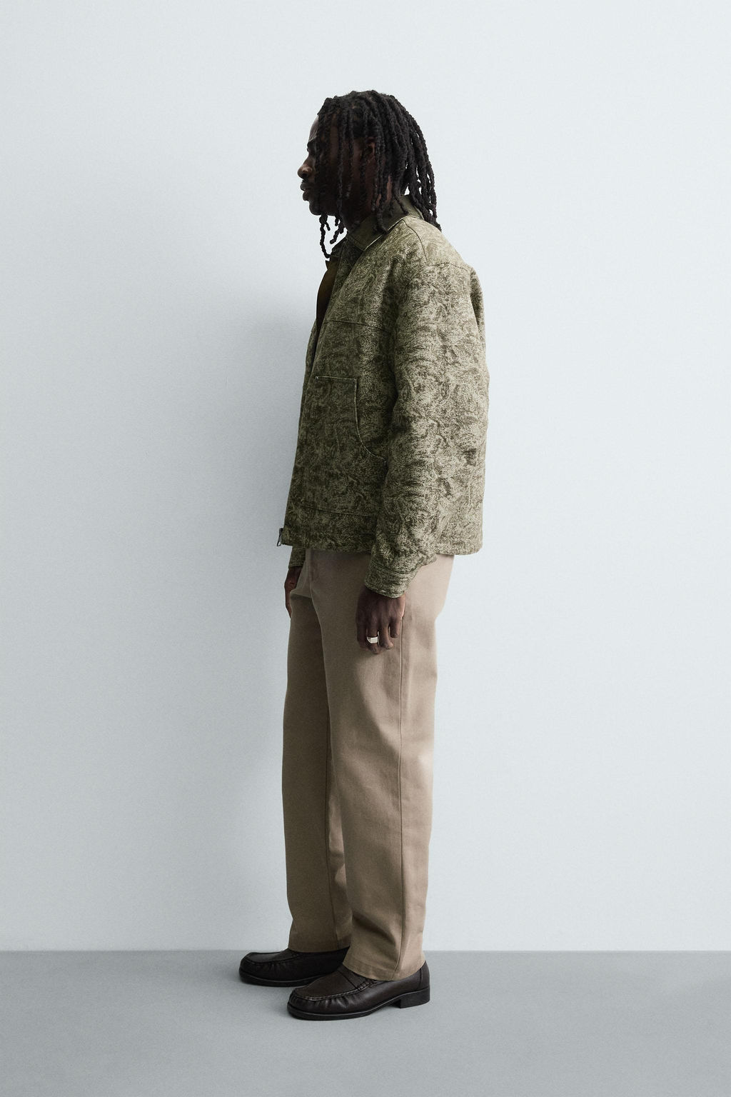 ABSTRACT JACQUARD QUILTED JACKET - Zara фото 3