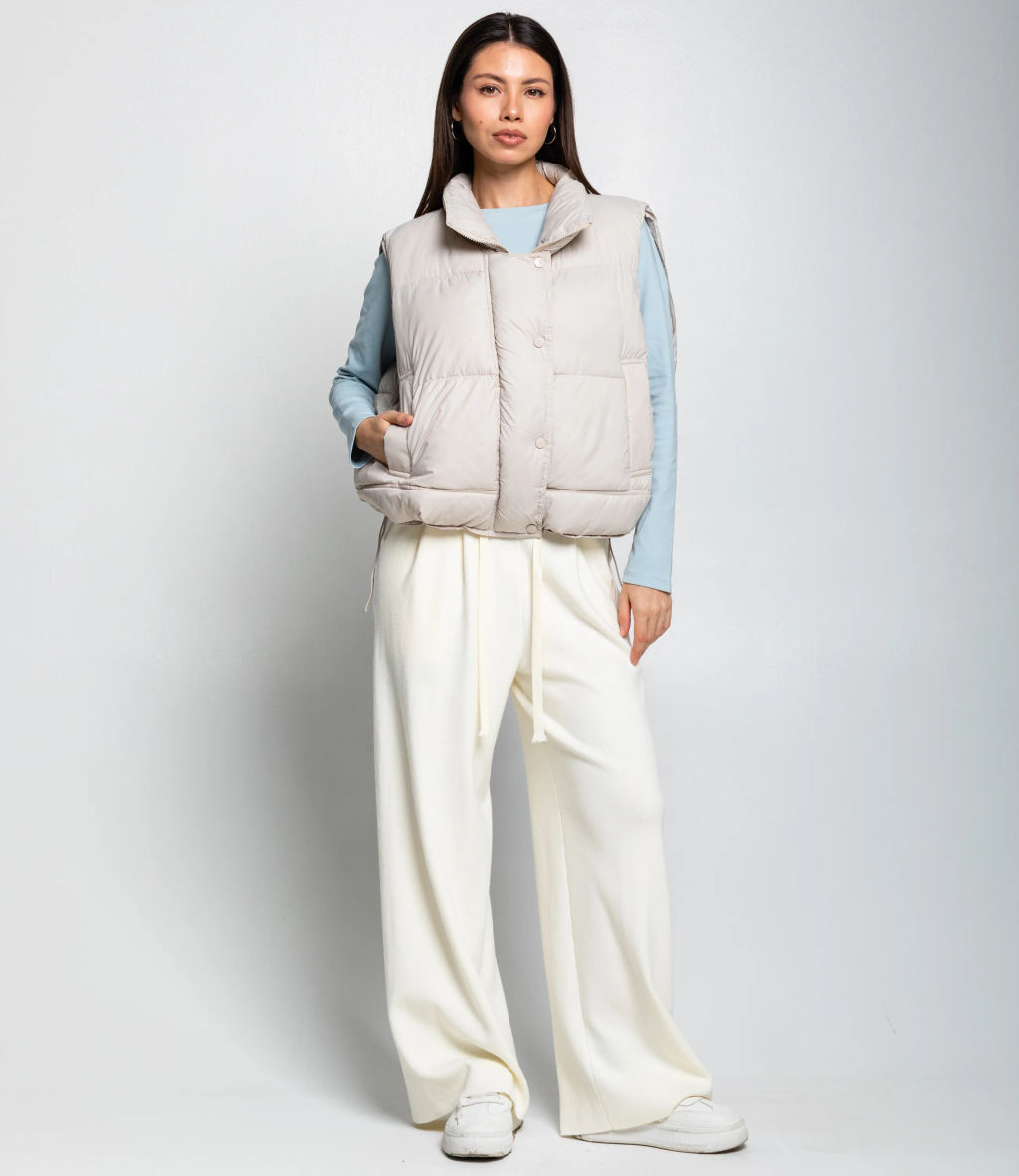 Жилет #КТ119 (2), бежево-серый - Dommod фото 4