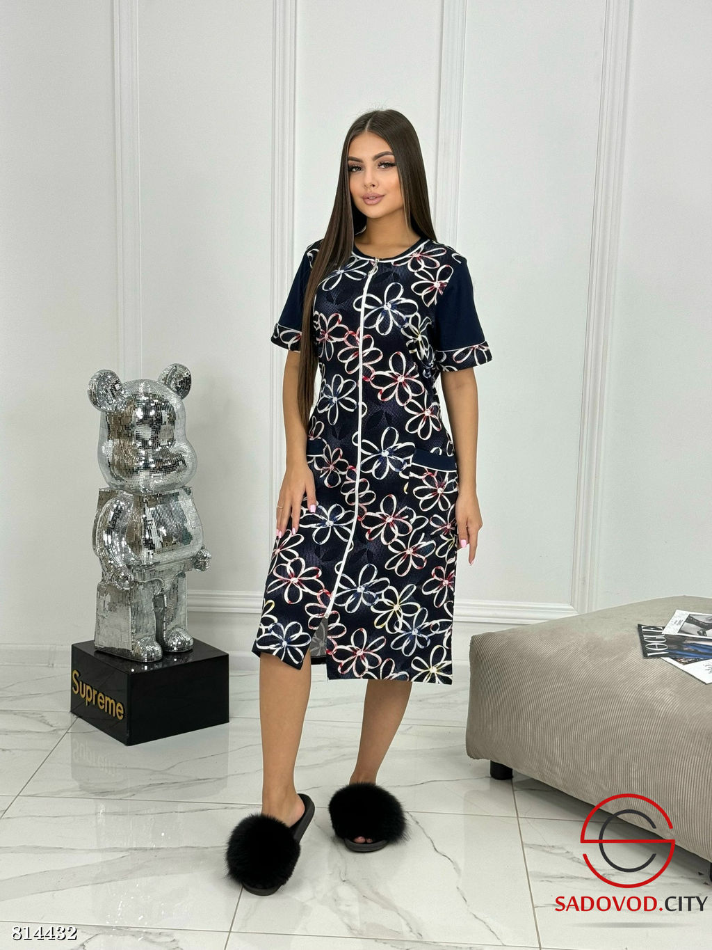 Халат женски на молнии