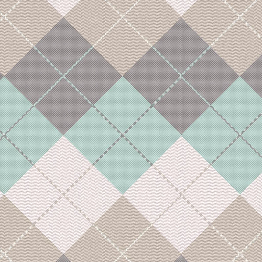 Комплект постельного белья Семейный, перкаль (Клетка Паддингтон, мятная) - Ивановотекстиль фото 3