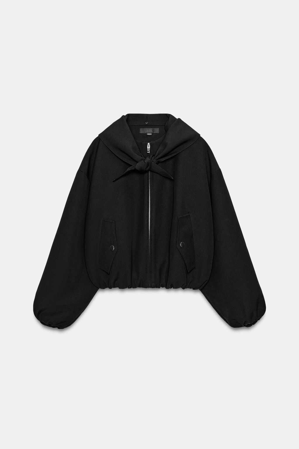 BOMBER JACKET WITH DETACHABLE SCARF - Zara фото 7