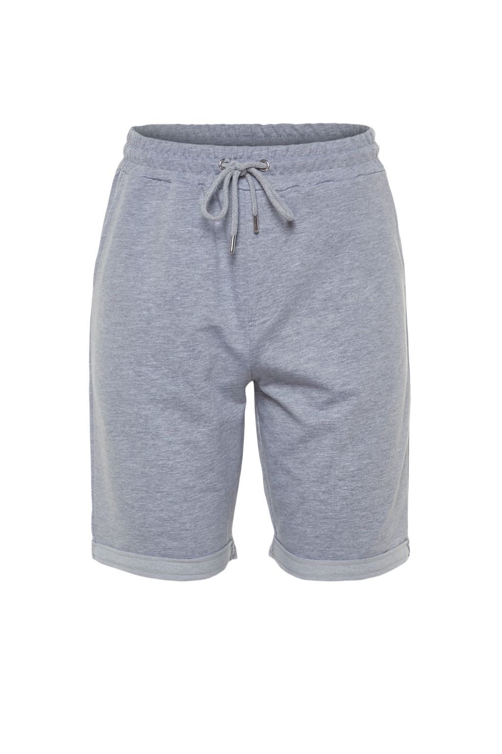 Gri Regular/Normal Kesim Orta Boy Lastik Belli Bagc?kl? Duble Paca Sort TMNSS21SR0046