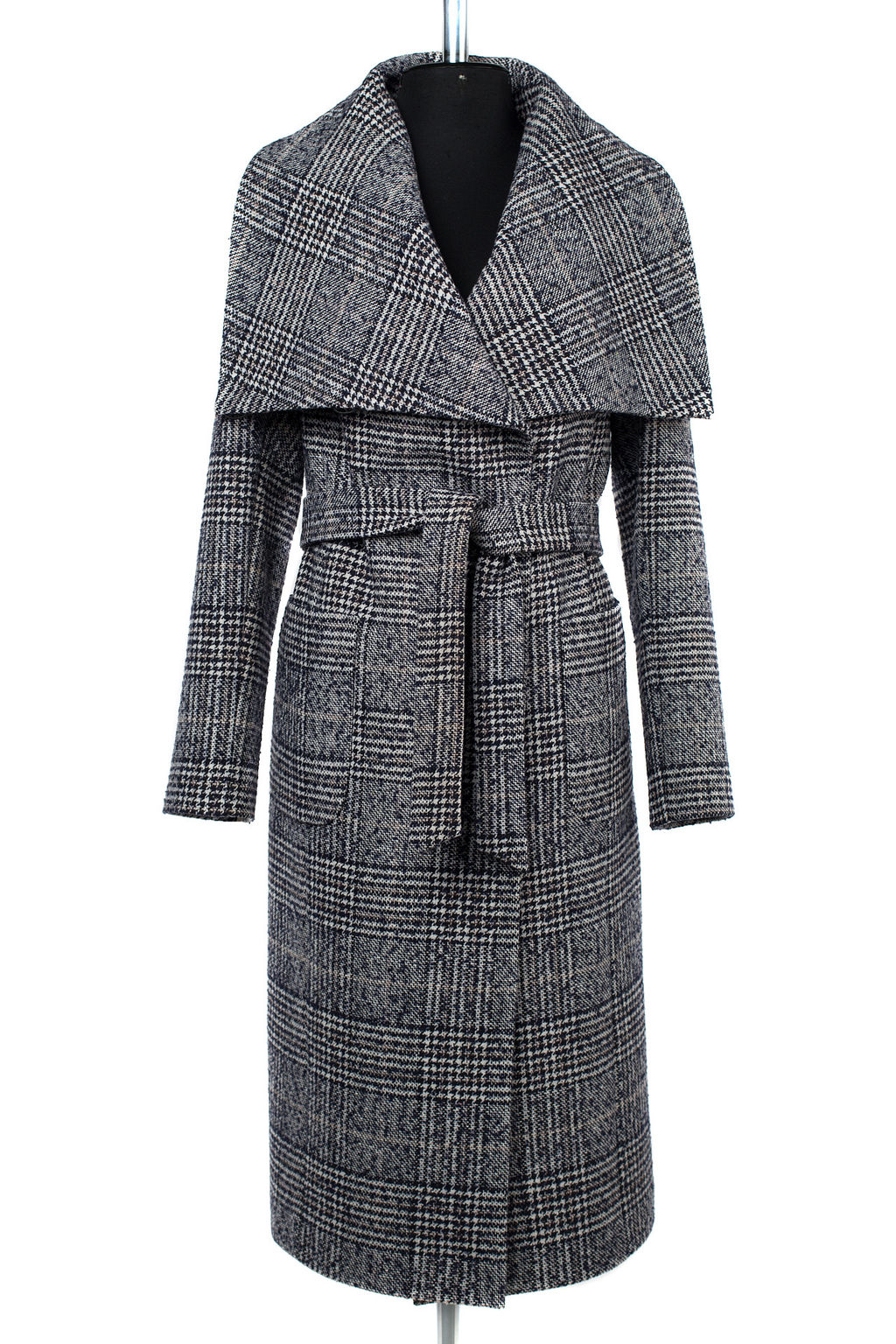 01-09459 Пальто женское демисезонное (пояс) - El podio фото 11