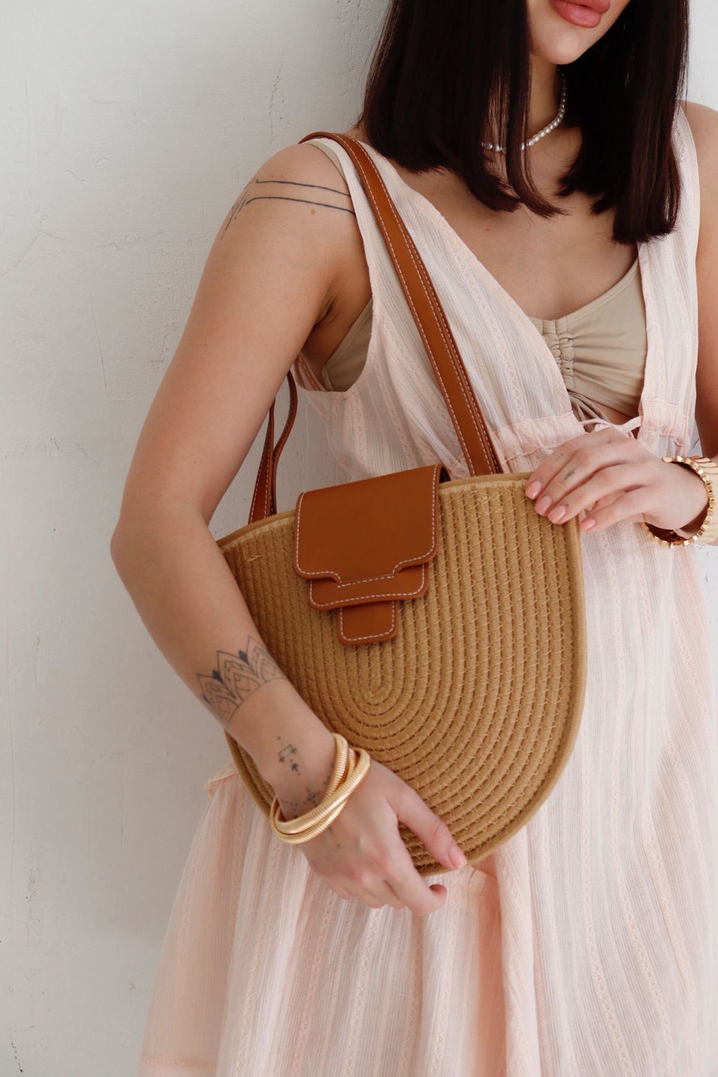 12534 Платье пляжное кремовое из хлопка - Martichelli фото 5