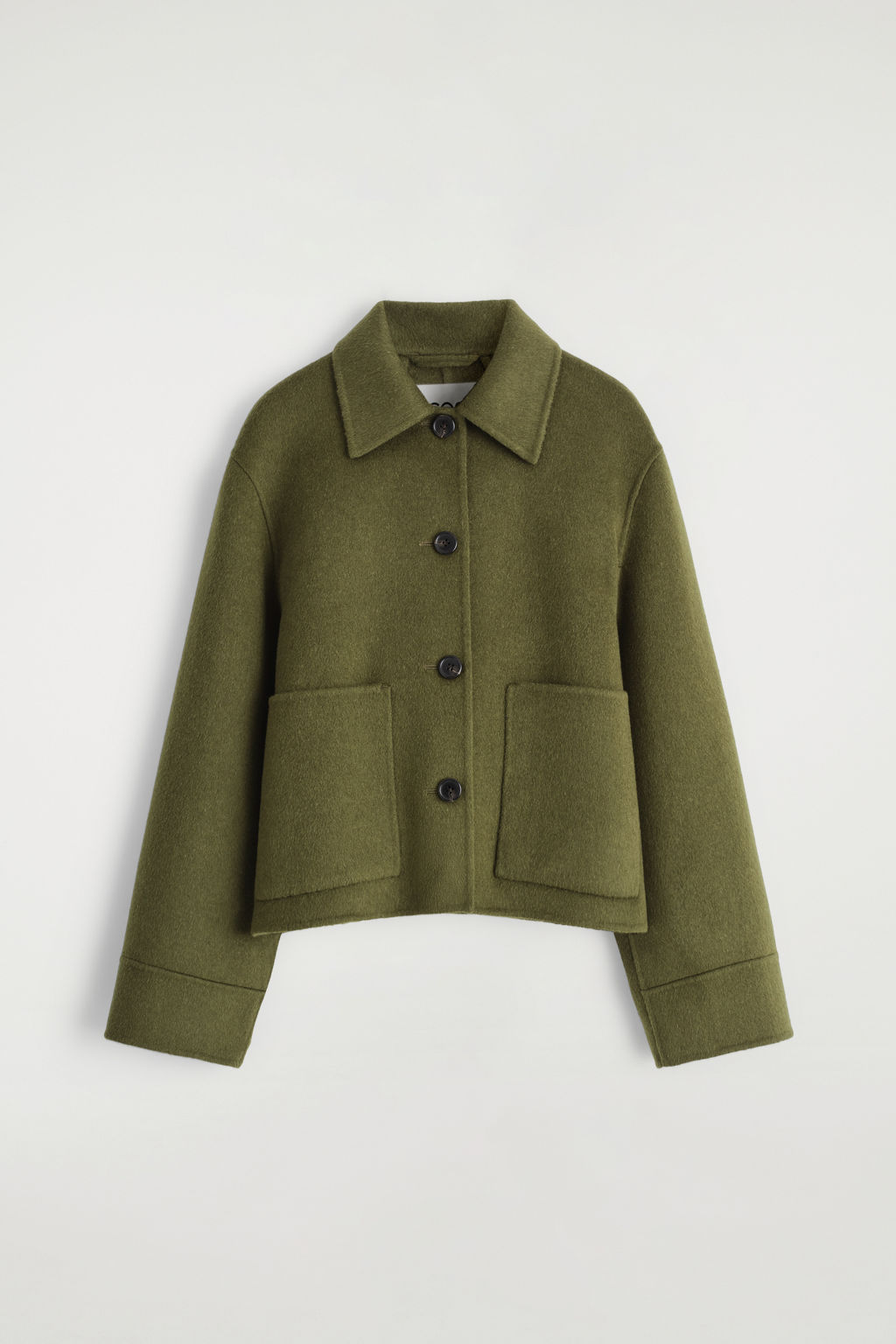 CHAQUETA CORTA BOXY LANA DOBLE FAZ