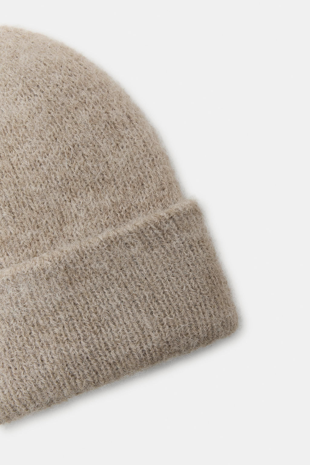 GORRO BEANIE PUNTO VUELTA / Beige - Zara фото 3