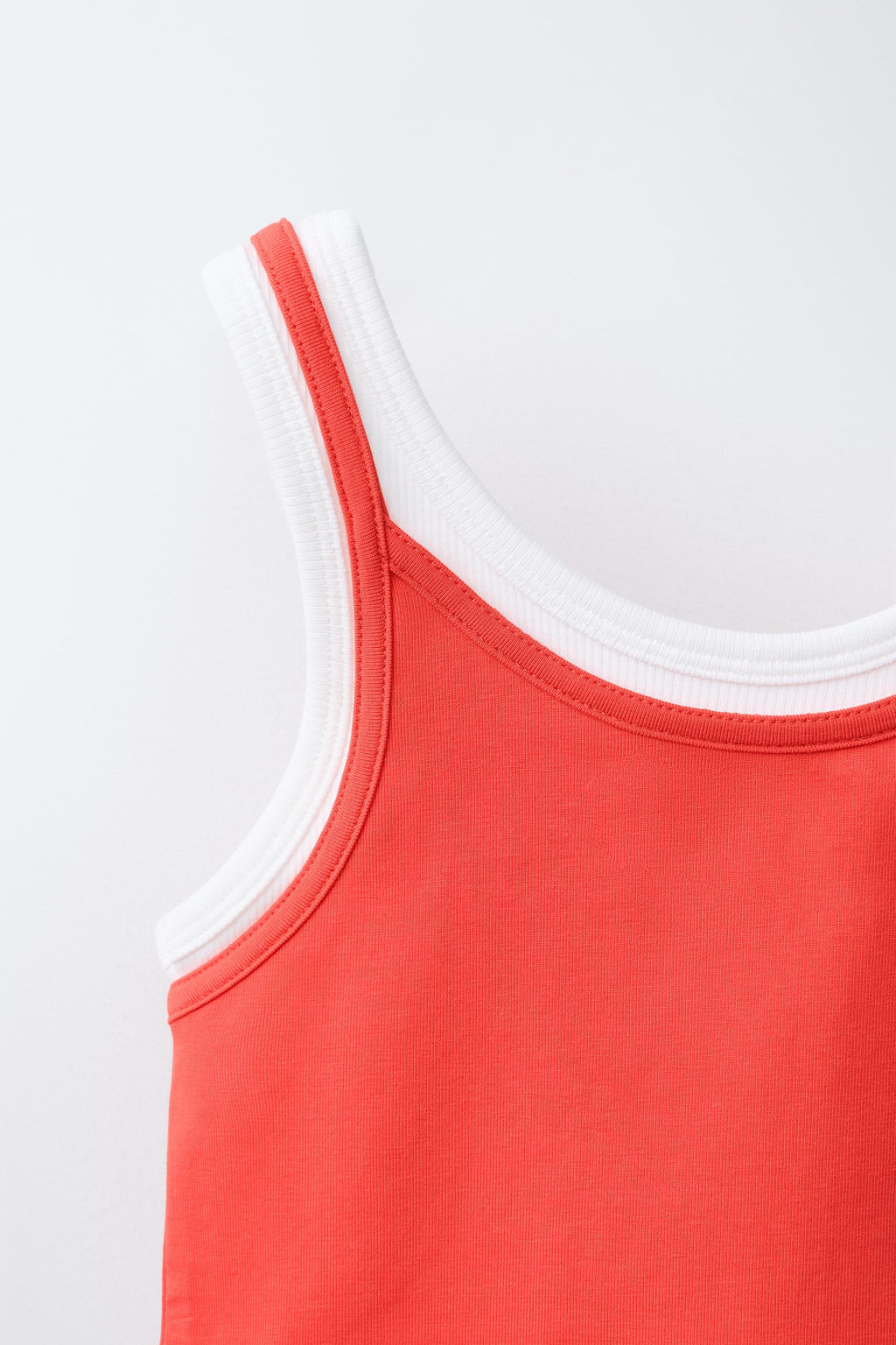 TOP DOBLE CONTRASTE / Naranja - Zara фото 4